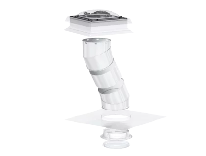 Světlovod s pevným tubusem VELUX TCR pro ploché střechy, 35 cm průměr