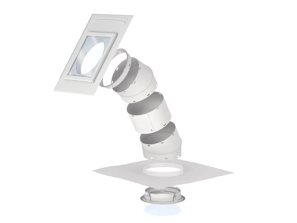 Světlovod s pevným tubusem VELUX TLR pro ploché střešní krytiny