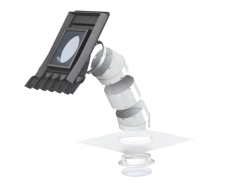 Světlovod s pevným tubusem VELUX TWR pro profilované střešní krytiny