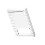 Solární zatemňující roleta VELUX DSL, bílé boční profily, Bílá (DSL PK06 1025KWL)